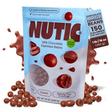 Nutic Gourmet Milk Chocolate Covered Espresso Beans - 1LB, Roasted Coffee Beans Covered in Milk Chocolate - Bulk (Pack of 1)