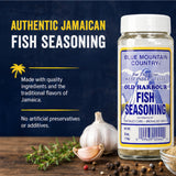 Blue Mountain Country Jamaican Fish Seasoning, 6 Oz - Authentic Caribbean Seafood Spice Blend for Fish, Shrimp, Salmon, Tilapia, Frying, Grilling