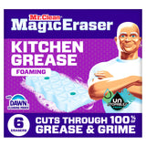 Mr. Clean Magic Eraser Foaming Sponge, Kitchen Grease Eraser, Dawn Cleaning Power, Oven Cleaner, Unstopables Fresh, 6ct
