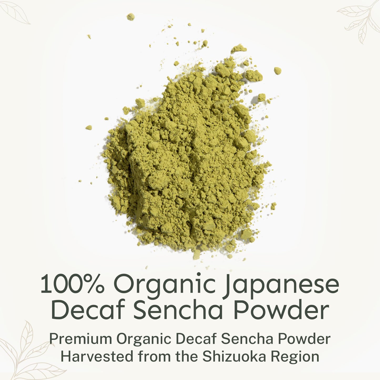 Yu Tea Decaf Organic Sencha Green Tea Powder, 30 Instant Packets | Rich in Antioxidants, EGCG, & L-Theanine | Pure Japanese First Harvest Leaf |