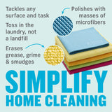 E-Cloth 5-pc Starter Pack- Microfiber Cleaning Cloth Set with Reusable Cleaning Cloth and Glass Polishing Cloth, Assorted Color Microfiber Cleaner