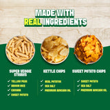 Jackson’s Mixed Snack Variety (1 oz & 1.5oz Pack of 10) - Made with Avocado Oil, Veggie Straws, Sweet Potato Chips & Kettle Chips, Snack Variety Pack