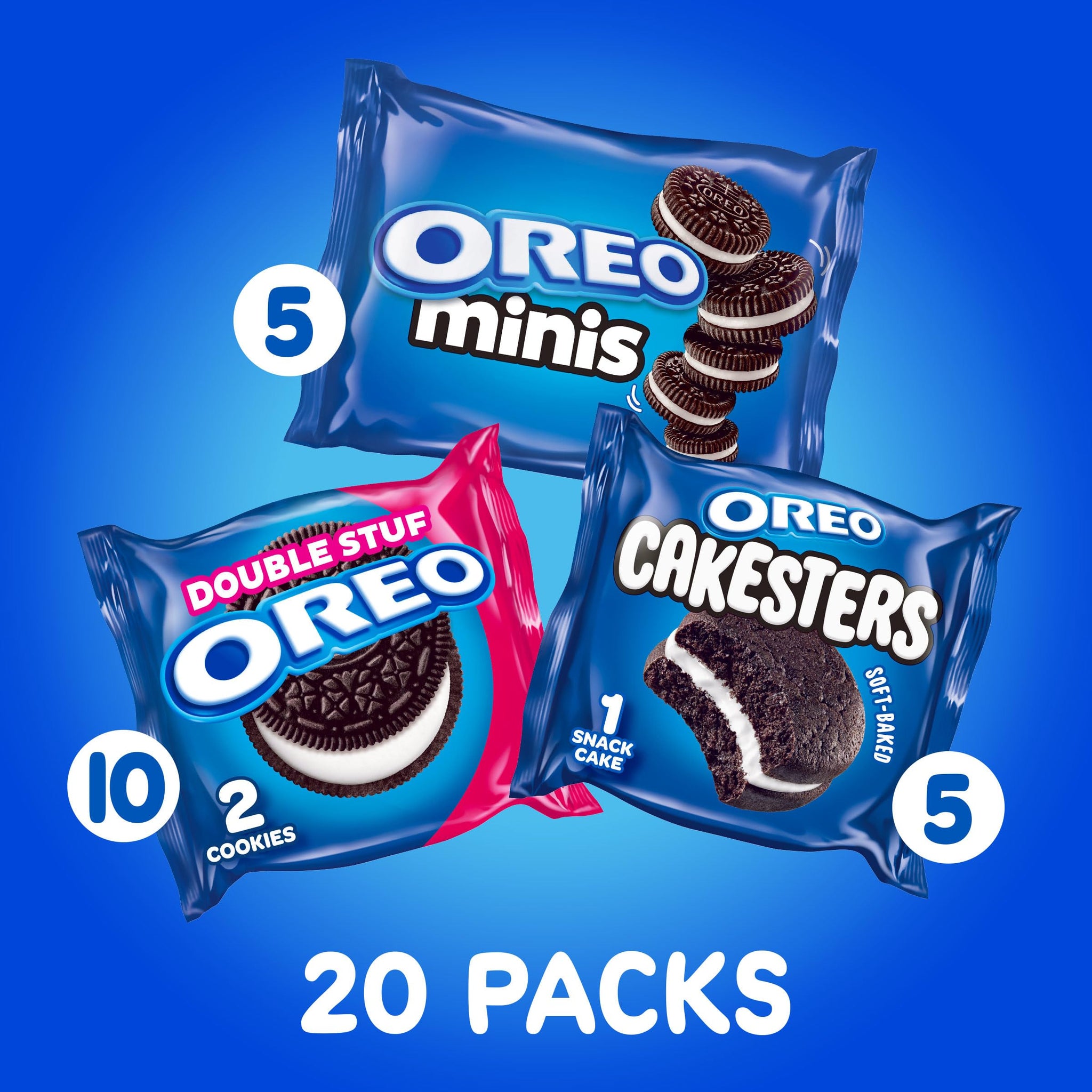 OREO Lovers Cookies and Cakesters Soft Snack Cakes Variety Pack
