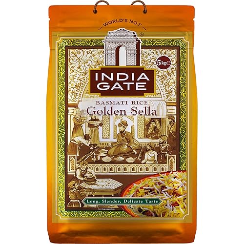India Gate - Parboiled Basmati Rice - Golden Sella, 10 Pound Bag