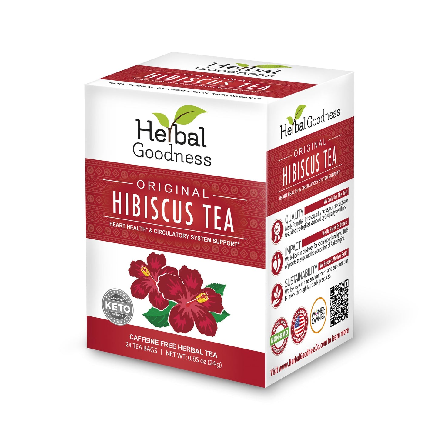Hibiscus Tea Bag, Made from Organic Hibiscus Flowers, Hibiscus Tea Loose Leaf Pure Leaf Tea, Organic Hibiscus Tea Bags for Heart, Liver And Kidney