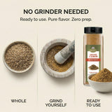Good Tierra Ground Cumin Powder - 21 oz - Bulk Cumin for Cooking, Spice & Seasoning for Mexican & Indian Food (6 Pack)