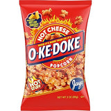 O-Ke-Doke Popcorn, Hot Cheese, 3 oz