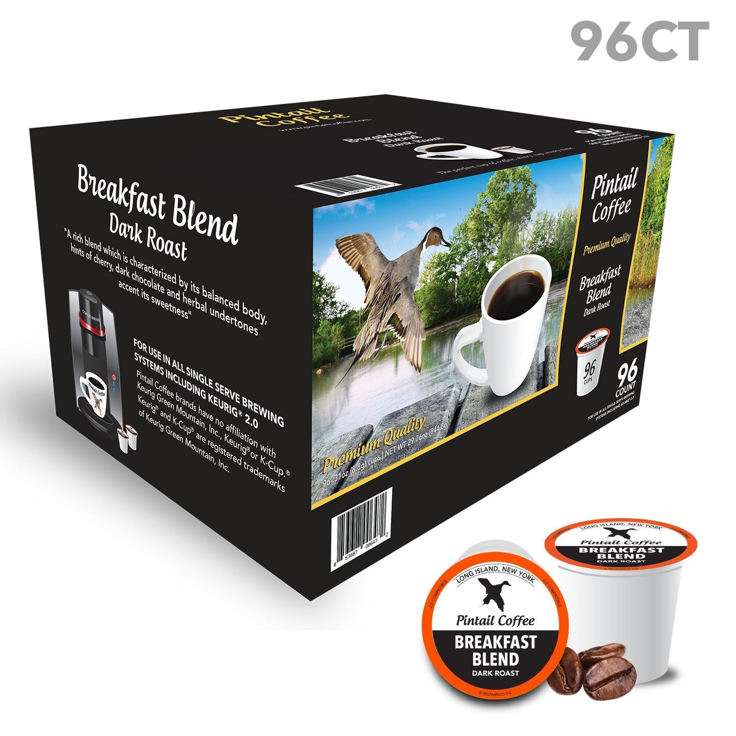 Breakfast Blend Dark Roast (Breakfast Blend Dark, 96 Count)