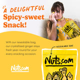 Nuts com Crystallized Ginger Pieces - Premium Crystallized Ginger Slices - Spicy & Sweet Candied Ginger Pieces - Dried Ginger Chunks, Root - Digestive