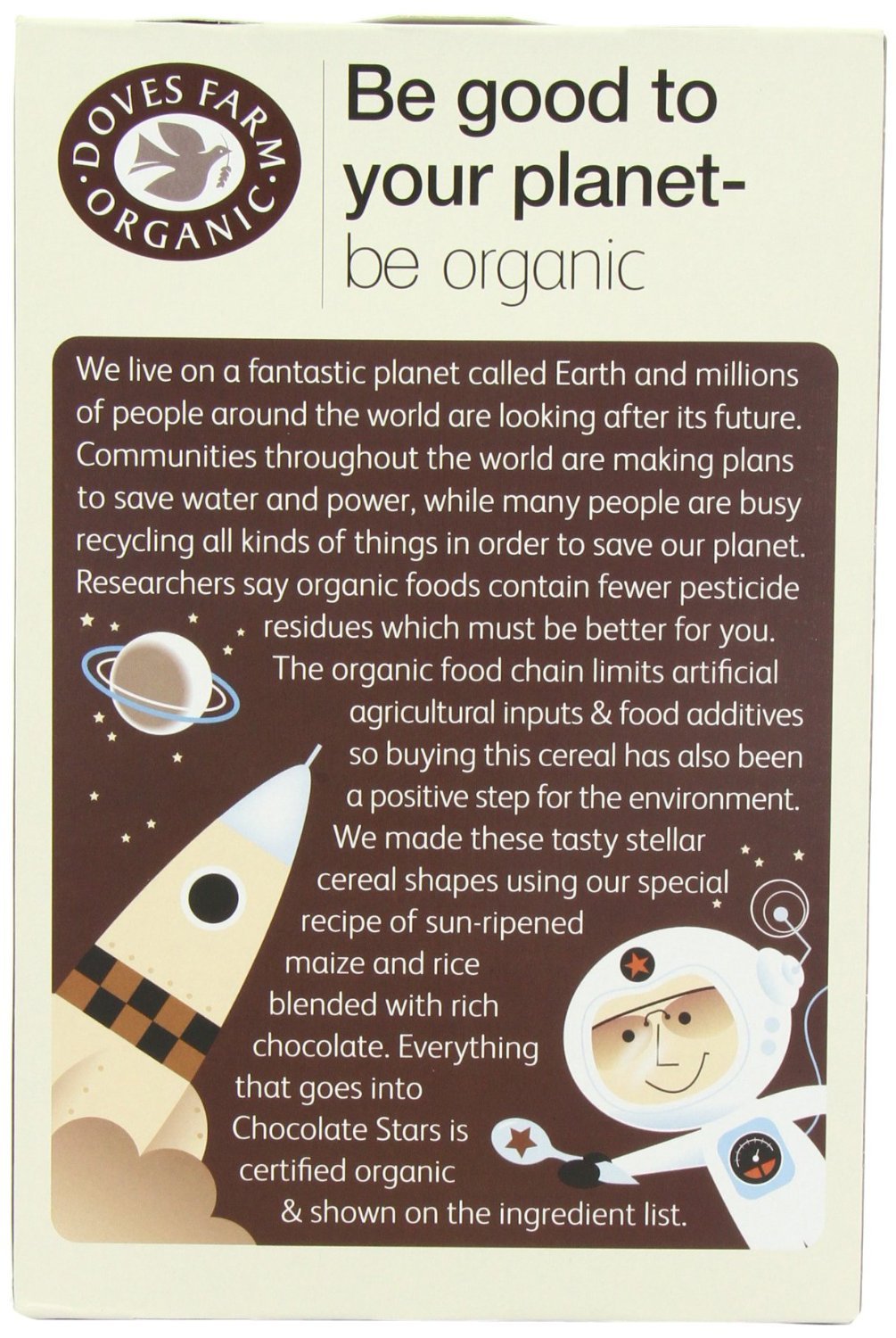 Doves Farm Organic Gluten Free Chocolate Stars (375g) - Pack of 2