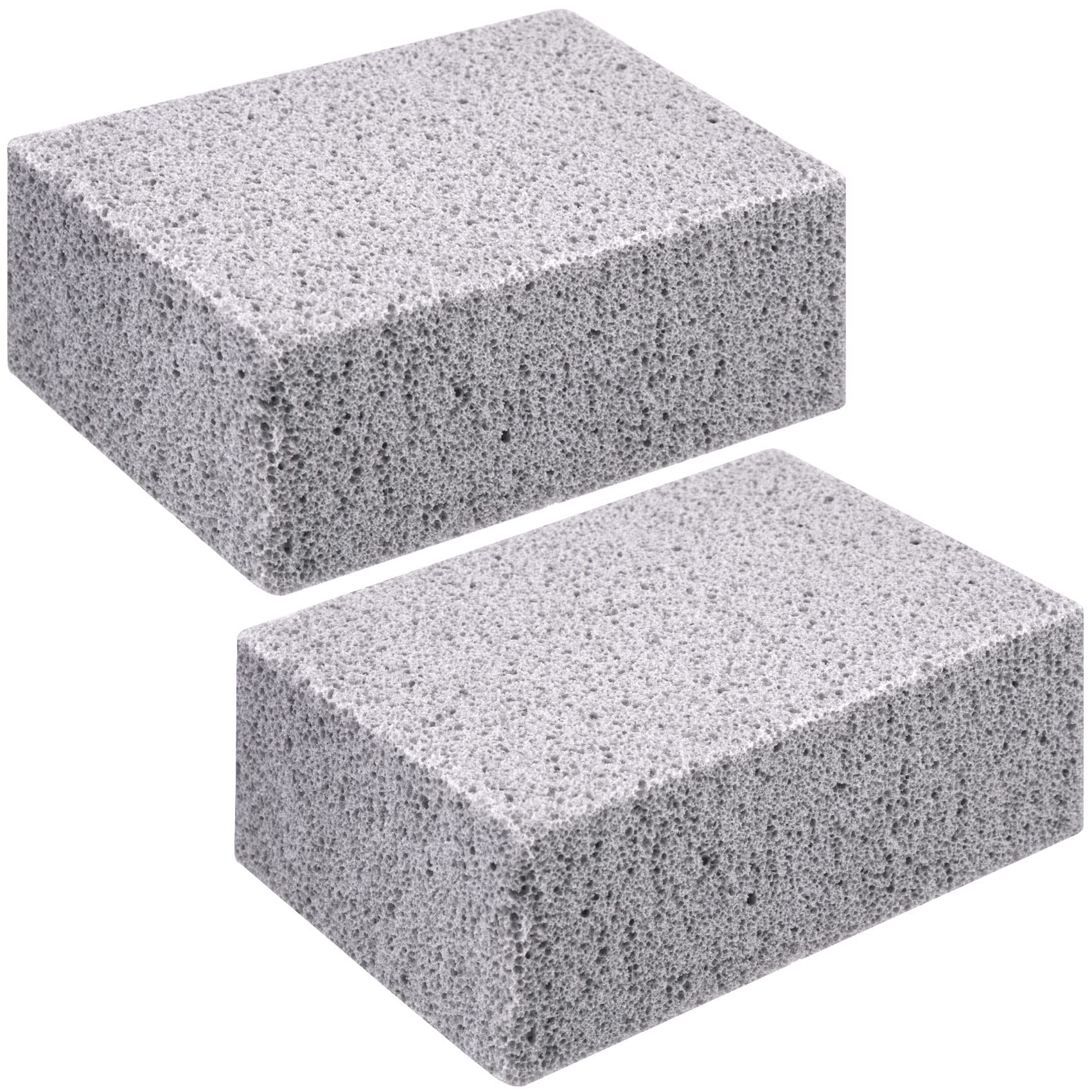 Pndeyo Pools Pumice Stone for Cleaning 2pcs, Pumice Stone for Pool Tile Toilet Bowl Bathtubs Kitchen Sink BBQ Grills Cleaning Calcium Remover Rust