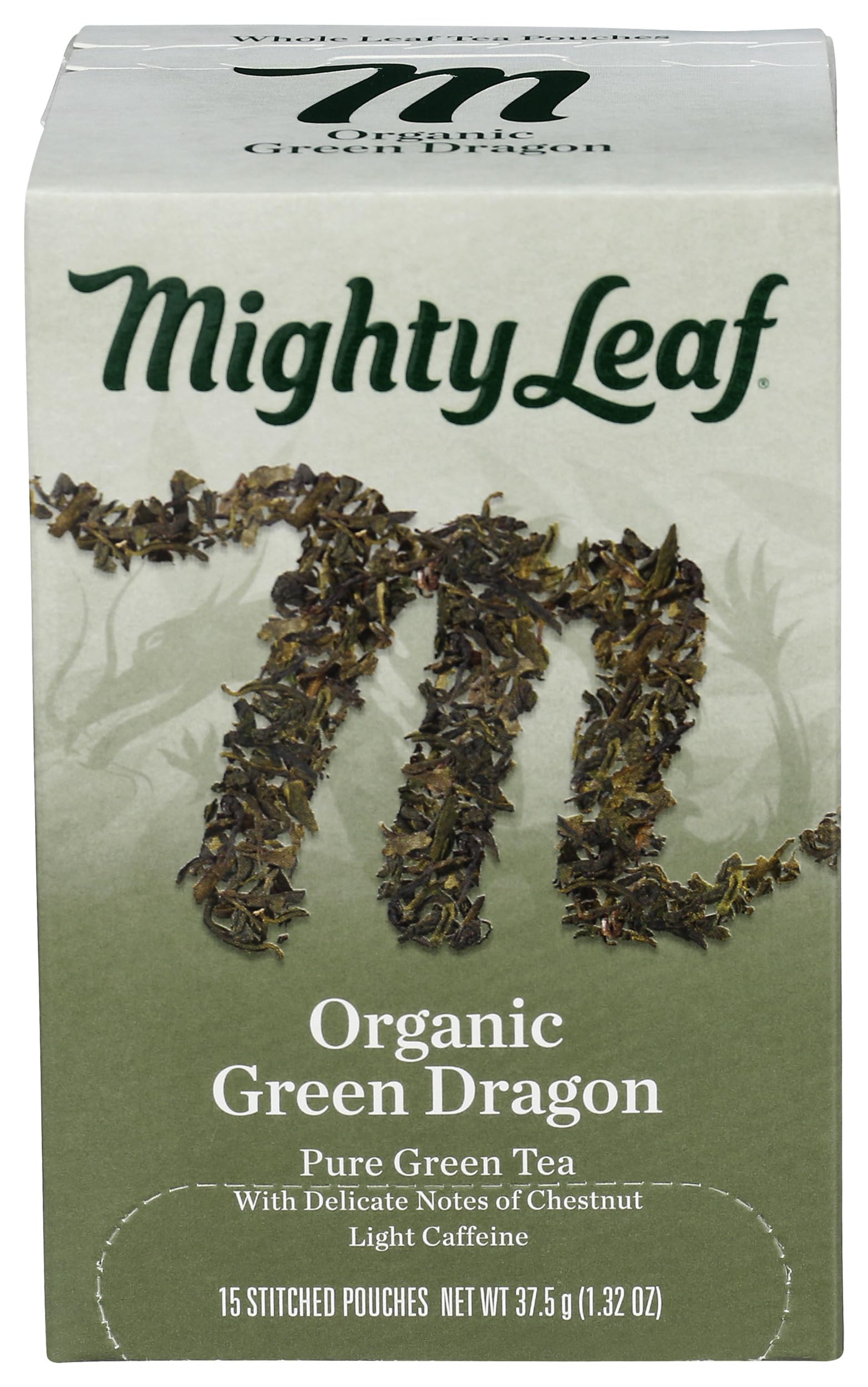 Mighty Leaf Tea Organic Green Dragon Hand-Stitched Tea Bags, 15 ct