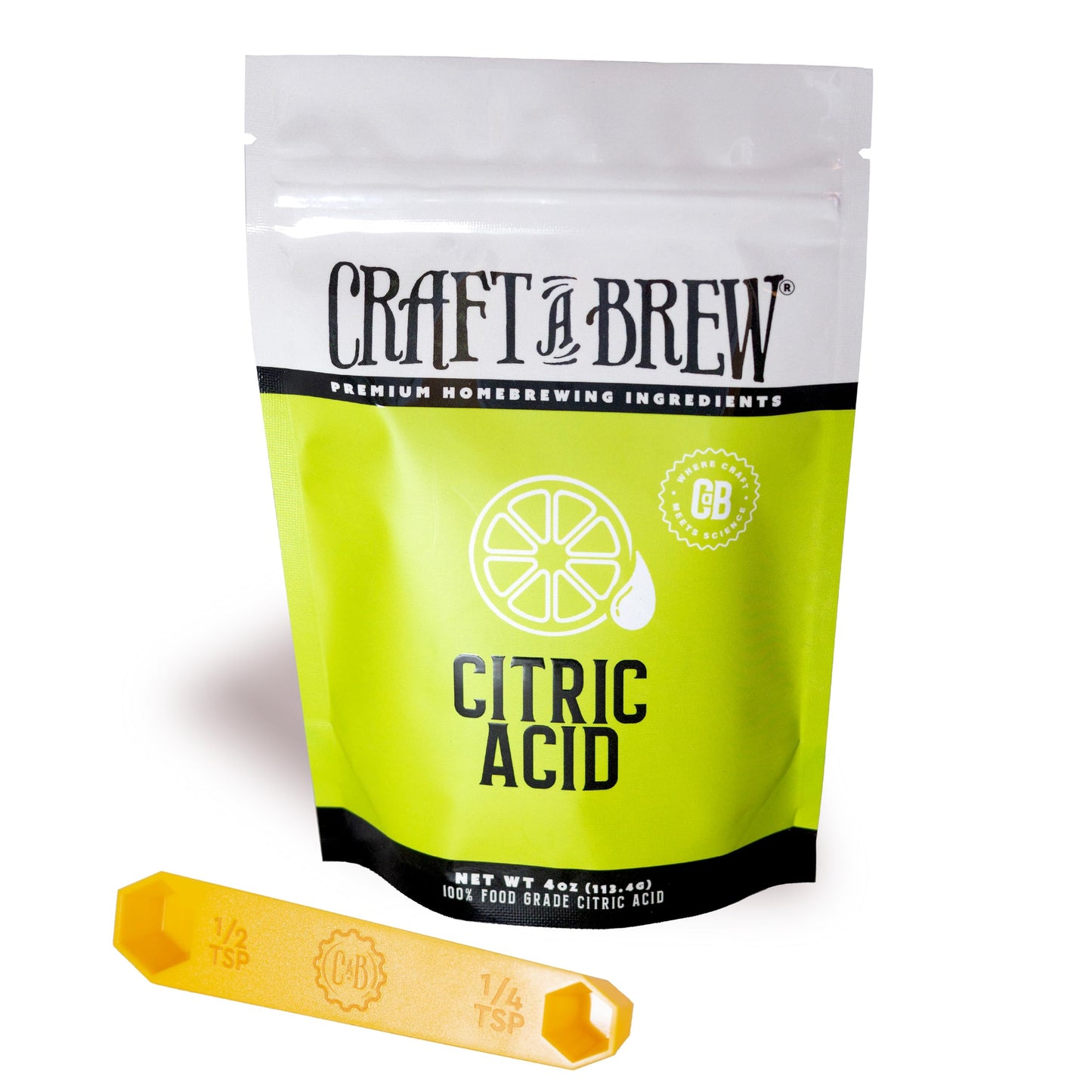 Craft A Brew - Citric Acid - Food Grade - For At Home Brewing - For Wines, Meads & Hard Ciders - Enhances Fruit-Forward Flavors & Sharpens Acidity