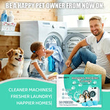 DIRTDEFY Washing Machine Cleaner Tablets, Deep Descaler Removes Pet Hair, Urine, Odor & Residue, 24 Septic-Safe Tablets for Top Load, Front Load & HE