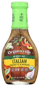 Organicville Organic Salt Free Italian Dressing, 8 FZ