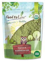 Food to Live Organic Broccoli Powder, 4 Ounces - Non-GMO, Raw, Kosher, 100% Pure, Ground from Whole Vegetables, Vegan Superfood, Bulk, Rich in Fiber