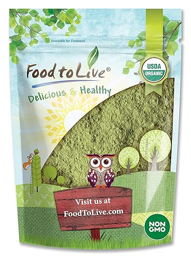 Food to Live Organic Broccoli Powder, 4 Ounces - Non-GMO, Raw, Kosher, 100% Pure, Ground from Whole Vegetables, Vegan Superfood, Bulk, Rich in Fiber