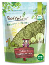 Food to Live Organic Broccoli Powder, 4 Ounces - Non-GMO, Raw, Kosher, 100% Pure, Ground from Whole Vegetables, Vegan Superfood, Bulk, Rich in Fiber