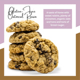 Bell's Reines Gluten Free Oatmeal Raisin Cookies, Soft Gourmet Small Batch, Healthy Snacks, Bakery Fresh 12-Cookie Bag