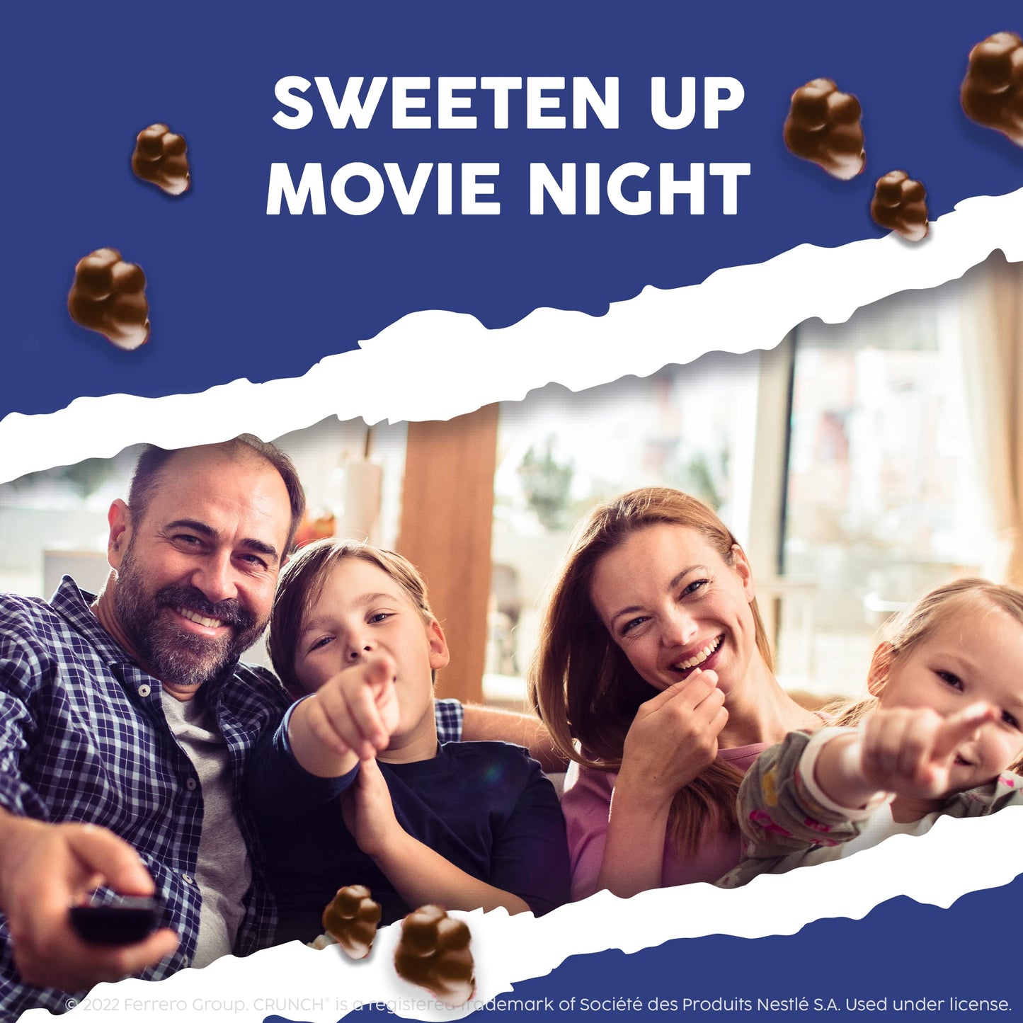 Buncha CRUNCH Candy, Pieces of Milk Chocolate with Crisped Rice, 12 Pack Movie Theater Concession Boxes, 3.7 oz Each