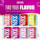 Zevia Zero Sugar Energy Drink, Fruity Fuel Variety Packs, 12 oz Cans - Naturally Sweetened, Non-GMO Project Verified, Gluten-Free, Vegan, (Pack of 24)