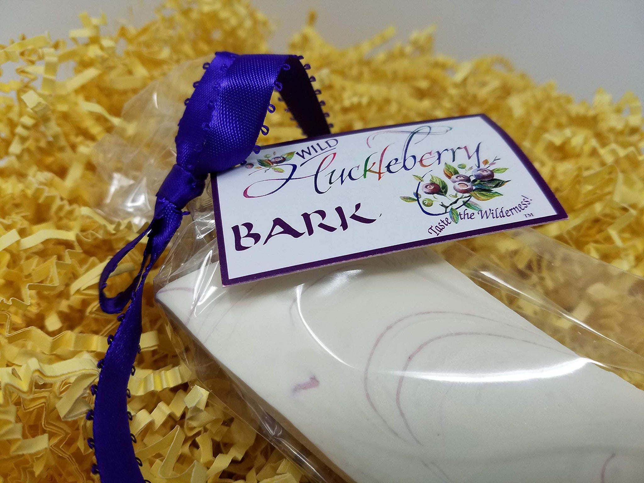 Taste the Wilderness Wild Huckleberry White Chocolate Bark 7 oz