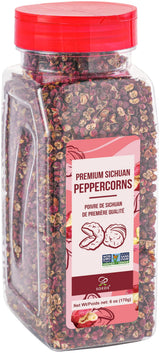 Soeos Sichuan Peppercorns, 6oz(170g), Authentic Szechuan Peppercorns, Less Seeds, Numbing and Tingle Flavor, Whole Sichuan Pepper for Mapo Tofu, Kung