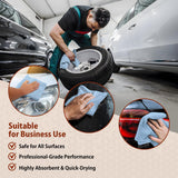 H4N Microfiber Cleaning Cloth Roll, 85 Pack Micro Fiber Wash Cloths for Car, Tear Away Towels, Ultra Absorbent Dish Rags, Non-Abrasive, Reusable