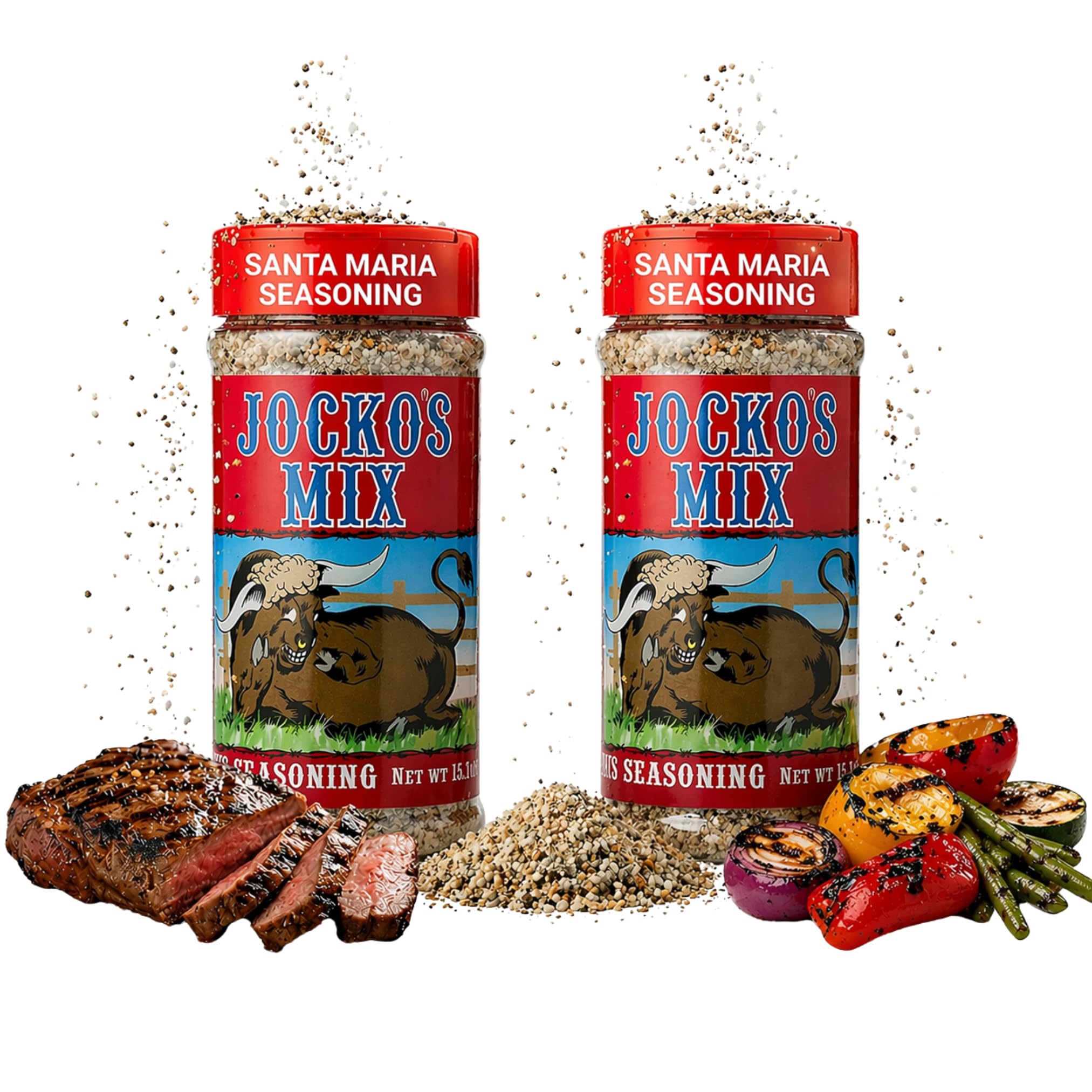Jocko's Mix Santa Maria Style Seasoning - 15.3oz Bottle Of Tri-Tip, Steak, Pork, and Chicken Seasoning - Santa Maria Grill - Jocko's Mix for Meat