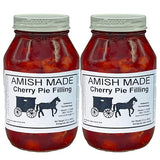 Amish Pie Filling Cherry - TWO 32 Oz Jars
