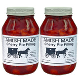 Amish Pie Filling and Topping Cherry - TWO 32 Oz Jars