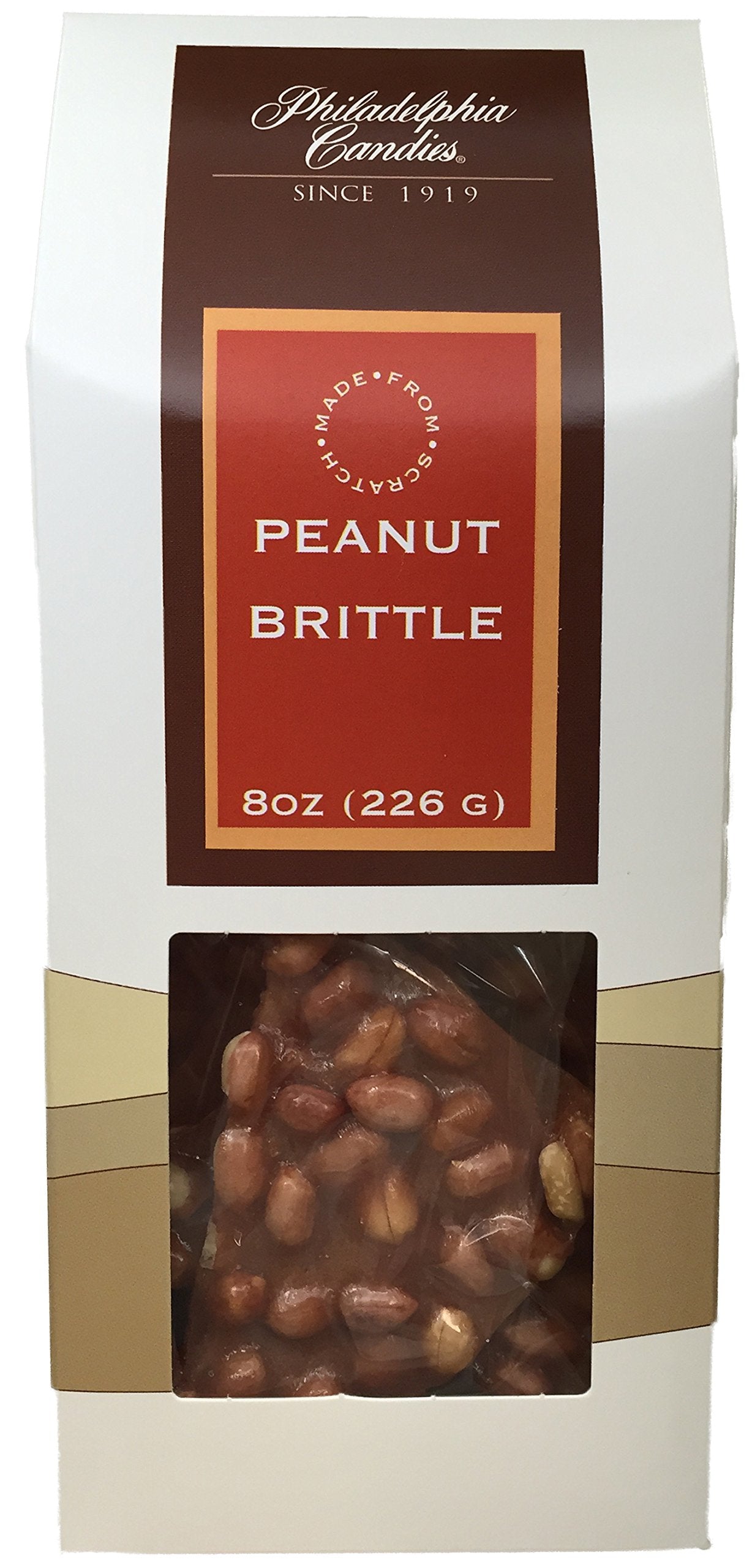 Philadelphia Candies Homemade Peanut Brittle, 8-ounce Gift Bag