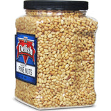 Gourmet Toasted Pine Nuts by It's Delish, 40 OZ (2.5 lbs.) Jumbo Container - Premium Pine Nuts Pignolias Dry Roasted - Healthy Snack, Topping
