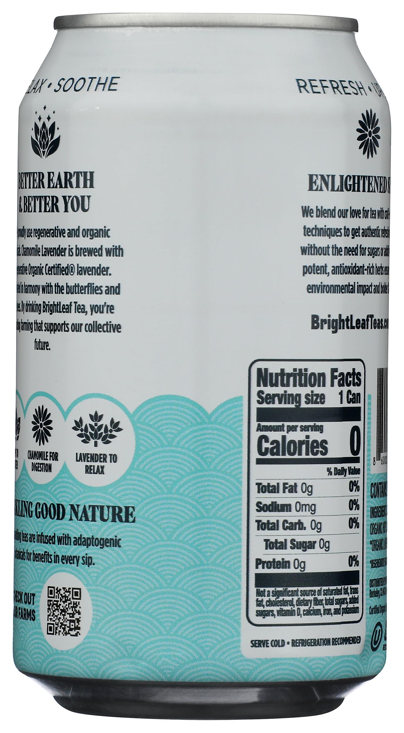 Brightleaf Organic Sparkling Chamomile Tea, 12 Fz