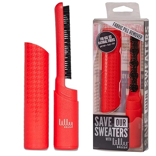 Lilly Brush Save Our Sweaters Fabric Pill Remover & Lint Brush. ONLY for 100% Cashmere, Cotton, Wool, & Silk! Do NOT use on Polyester, Nylon, or