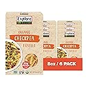 Explore Cuisine Organic Chickpea Fusilli - Pack of 6 (8 oz) - Easy-to-Make Gluten Free Chickpea Pasta - High in Plant Protein & Fiber - Non-GMO - 24