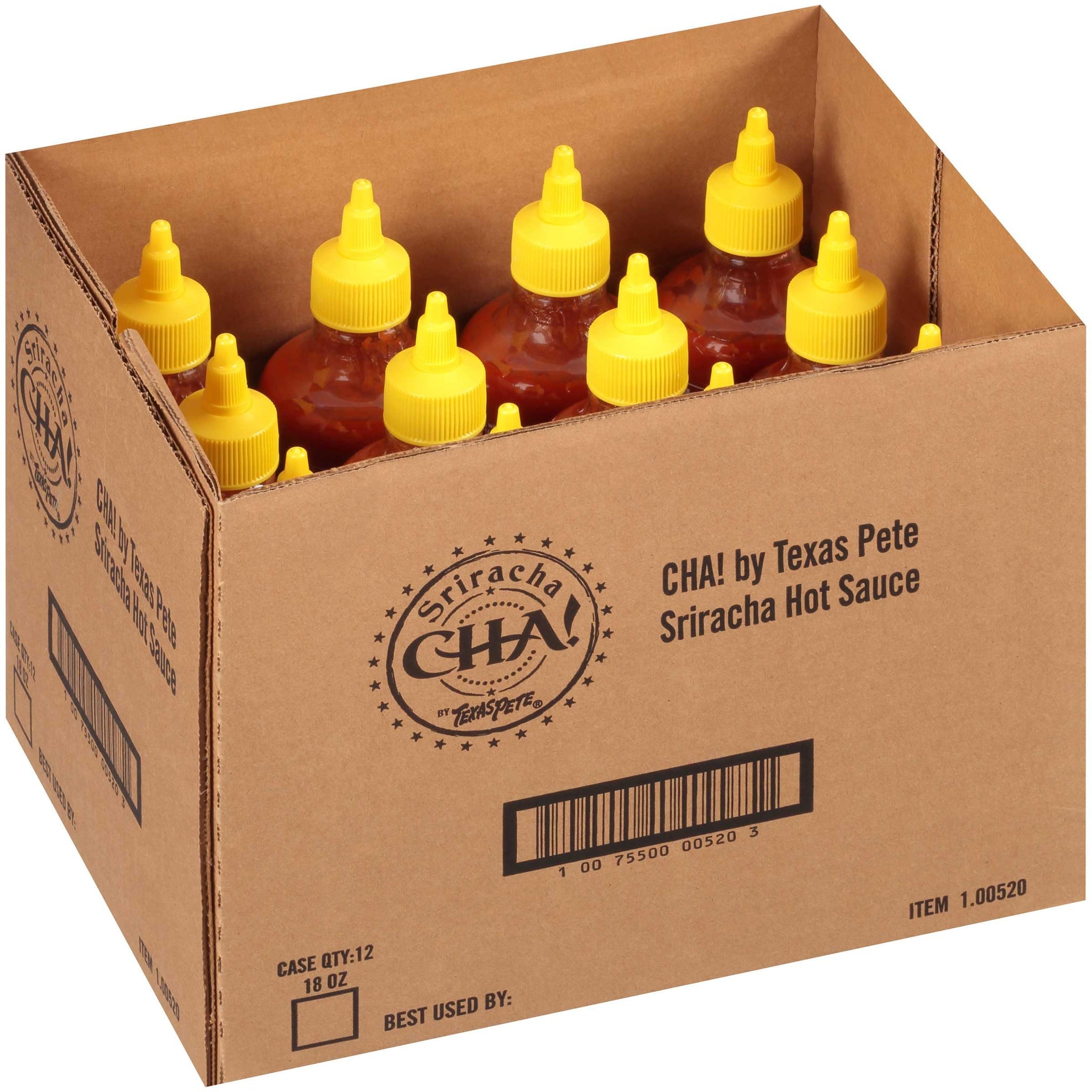 Texas Pete Cha Sriracha Sauce, 18 Ounce - 12 per case.