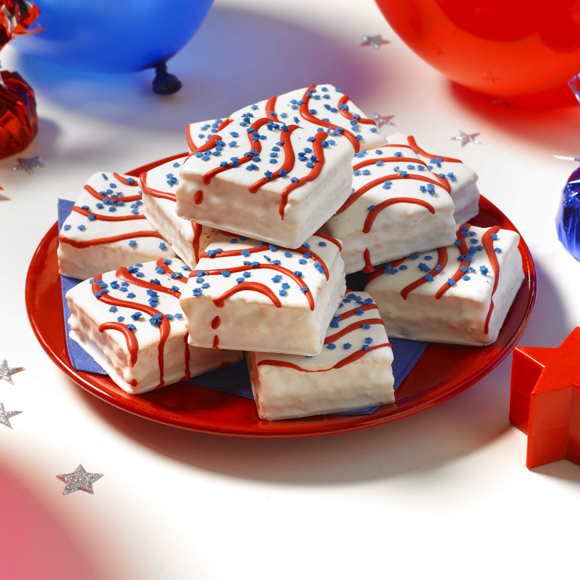 Little Debbie Red, White, & Blue Vanilla Cakes