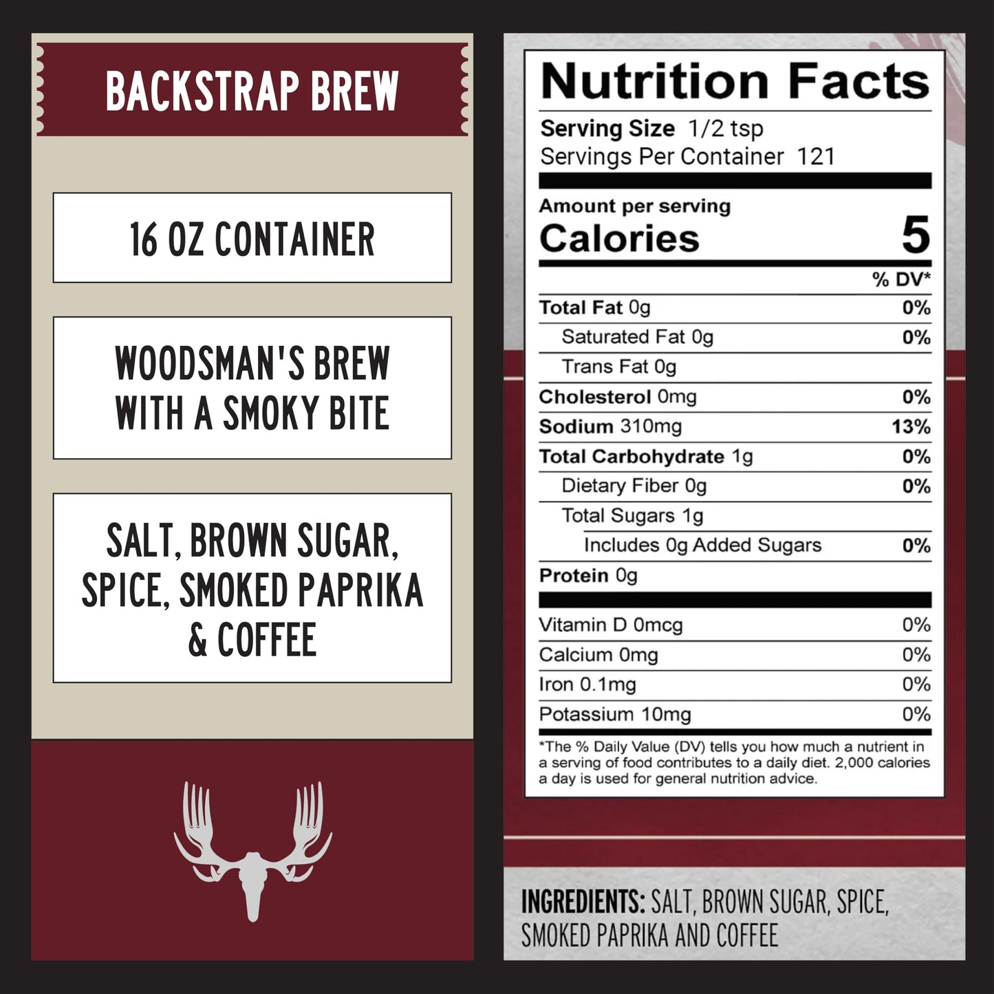MeatEater Seasoning Blend | Backstrap Brew | Spices, Brown Sugar, & Paprika | Bold Meat Seasonings & Grill Rub | All Purpose Flavor for Wild Game |