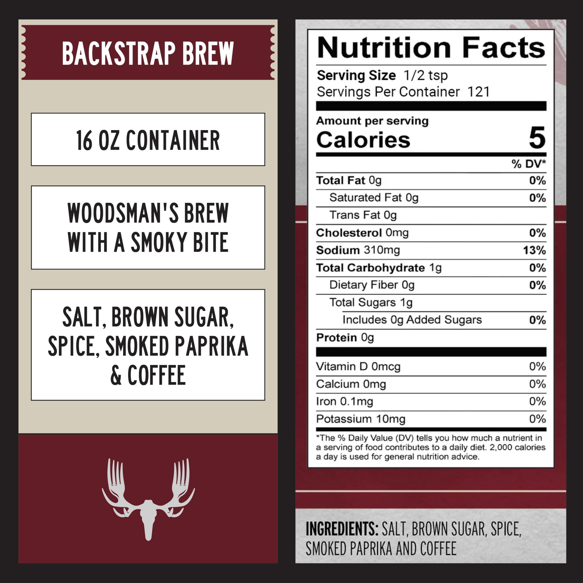 MeatEater Seasoning Blend | Backstrap Brew | Spices, Brown Sugar, & Paprika | Bold Meat Seasonings & Grill Rub | All Purpose Flavor for Wild Game |
