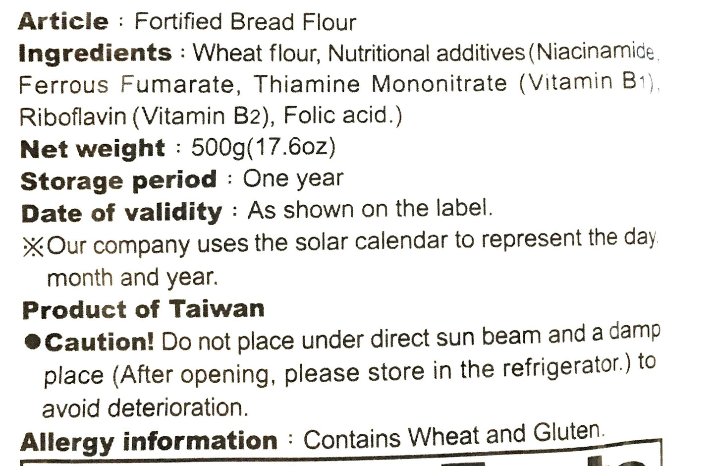 Sun Right Fortified Bread Flour 17.6 Oz(2 Pack)????