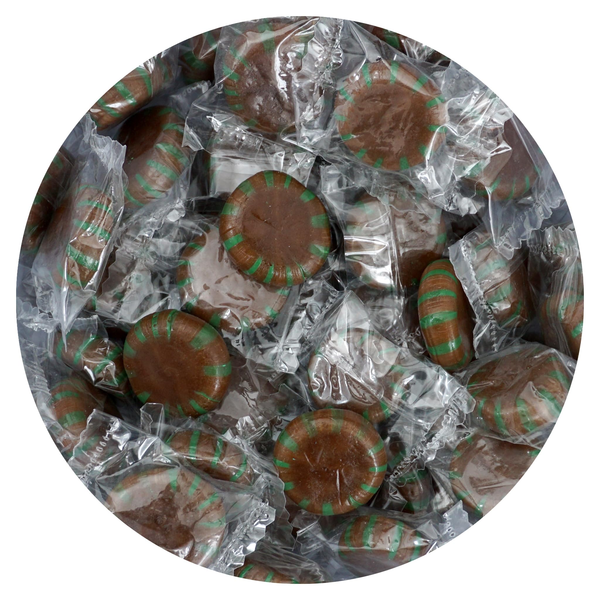 Chocolate Starlight Mints Candy, 1 Pound Bulk Candy (Approx. 75 pcs.), Individually Wrapped Choco Starlights