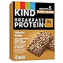KIND Breakfast Protein Bars, Almond Butter, Healthy Snacks, Gluten Free, 8g Protein, 32 Count