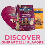 GHIRARDELLI Hearts Chocolate Assortment, 15.2 oz Bag Premium Valentine’s Day Candy Individually Wrapped Assorted Chocolate Hearts