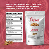 Erbies Edible Crickets for Humans, Exotic Food Bug Snacks & High Protein Edible Cricket Snacks for Humans, Tom Yum Flavor 15g Bag