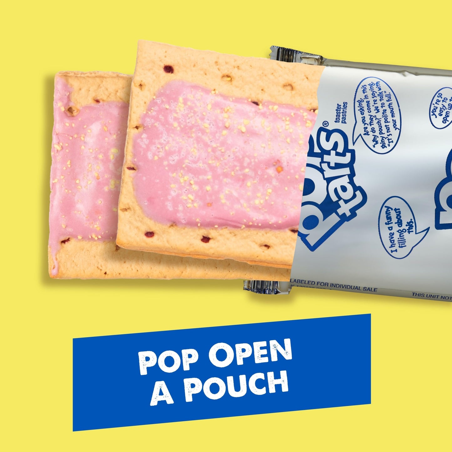 Pop-Tarts Toaster Pastries, Breakfast Foods, Kids Snacks, Frosted Lemon Blueberry Crumble (8 Pop-Tarts)