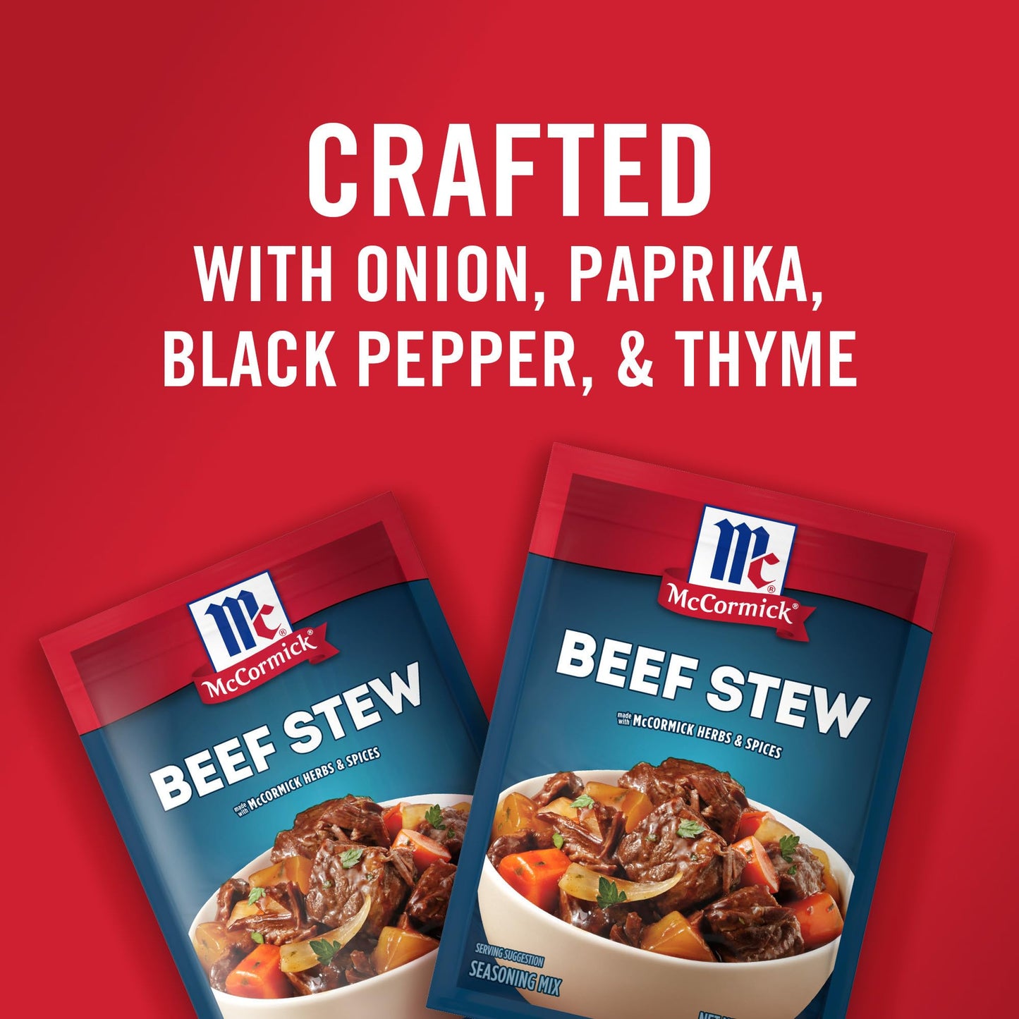 McCormick Classic Beef Stew Seasoning Mix Packet, 1.5 oz