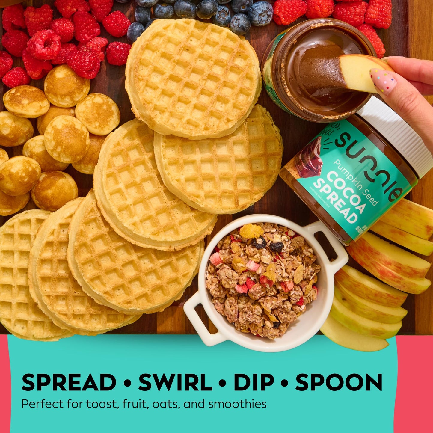 Sunnie Allergen-Free, Organic Pumpkin Cocoa Spread, Creamy Chocolate Butter Flavor, Made with Avocado Oil, Only 7 Ingredients, Vegan Snack