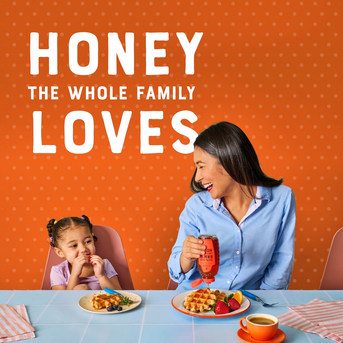 Nate's 100% Pure, Raw & Unfiltered Honey - Award-Winning Taste, 16 oz. Squeeze Bottle