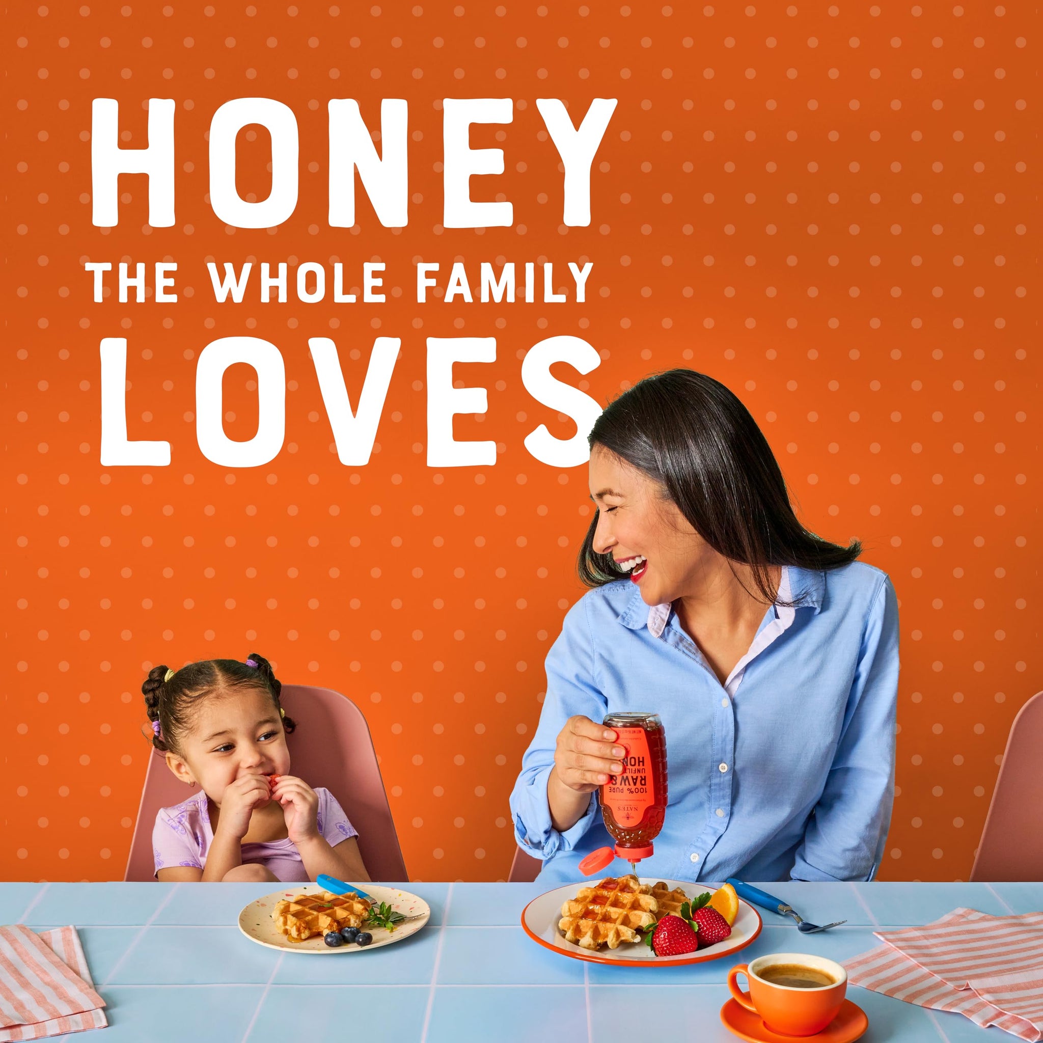 Nate's 100% Pure, Raw & Unfiltered Honey - Award-Winning Taste, 16 oz. Squeeze Bottle